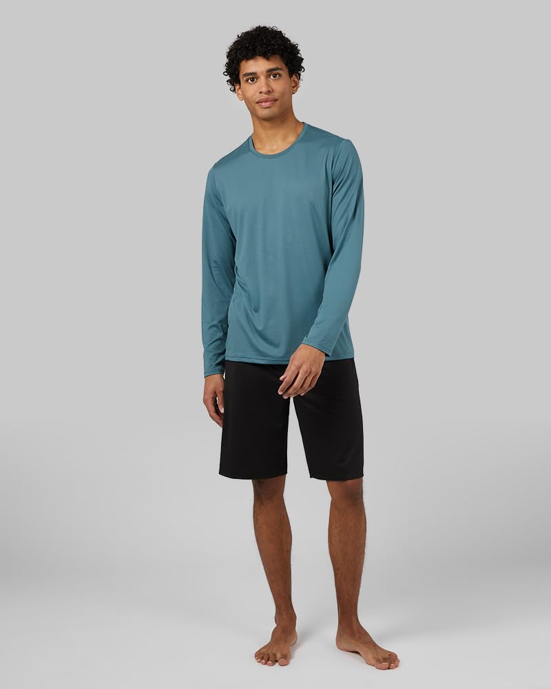 32 Degrees Cool Mens Knit Wicking Lounge Sleep Short, Black, Medium - Image 4